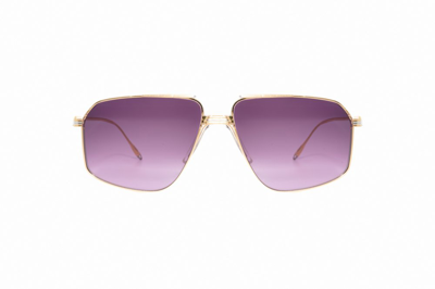 Shop Jacques Marie Mage Jagger Aviator Frame Sunglasses In Multi
