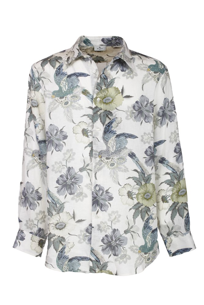 Shop Etro Allover Floral Print Long In Multi
