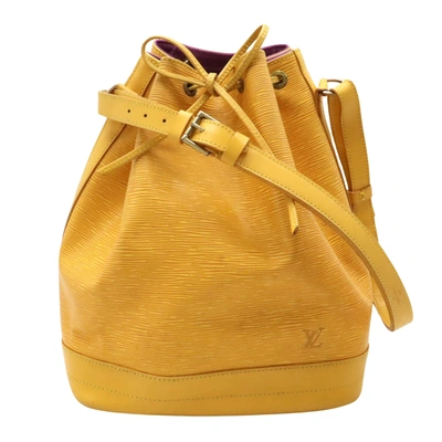 Pre-owned Louis Vuitton Noe Yellow Leather Shoulder Bag ()