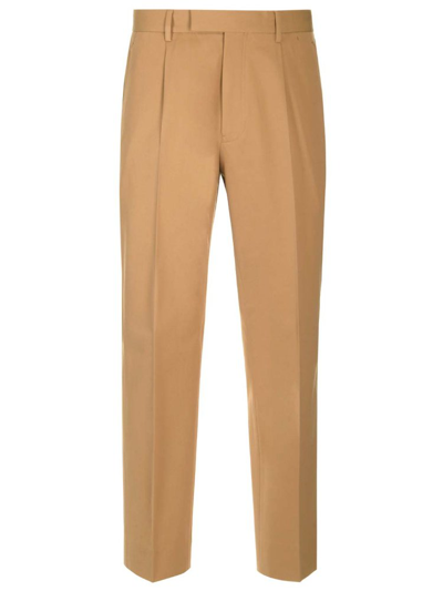 Shop Z Zegna Tapered Leg Tailored Pants In Beige