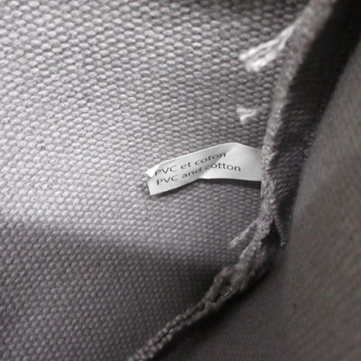 Pre-owned Louis Vuitton Pochette Grey Cotton Clutch Bag ()