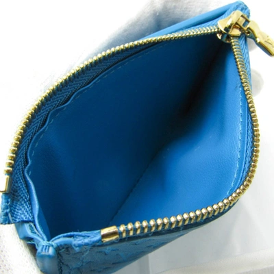 Pre-owned Louis Vuitton Portefeuille Viennois Blue Leather Wallet  ()