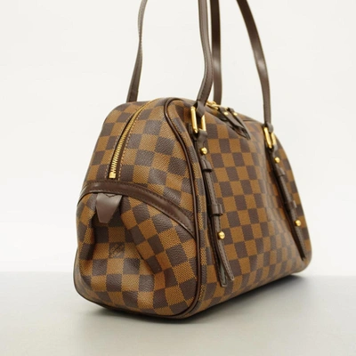Pre-owned Louis Vuitton Rivington Brown Canvas Shoulder Bag ()