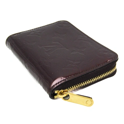 Pre-owned Louis Vuitton Zippy Coin Purse Brown Patent Leather Wallet  ()