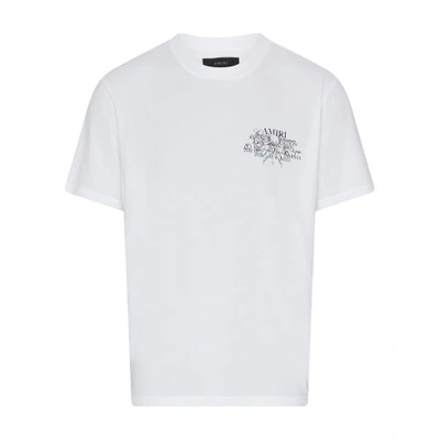 Shop Amiri Cherub Text T-shirt In White