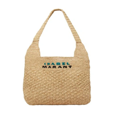 Shop Isabel Marant Praia Shoulder Bag In Natural
