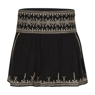 Shop Marant Etoile Picadilia Short Skirt In Black