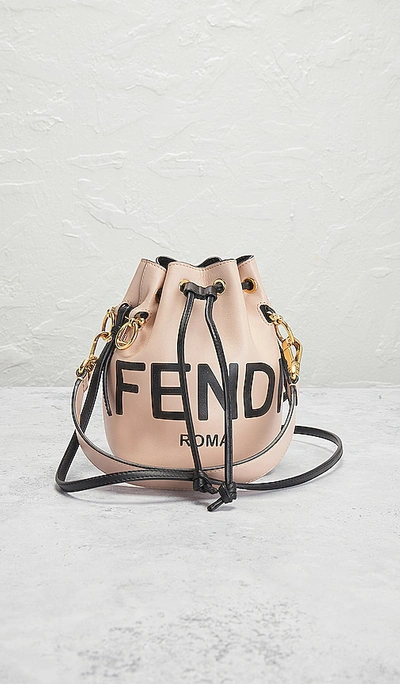 Fwrd Renew Fendi Mon Tresor Bucket Bag In 米色
