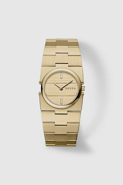 Breda Sync Quartz Bracelet Watch In Gold And Metal At Urban Outfitters In Gold And Metal