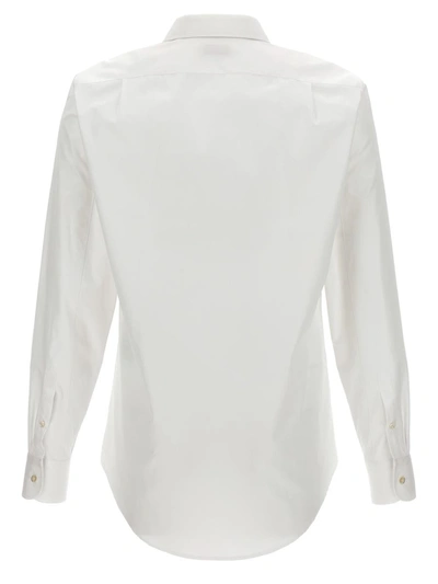 Shop Alexander Mcqueen Embroidered Collar Shirt In White