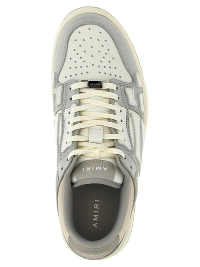Shop Amiri 'skel Top Low' Sneakers In Gray