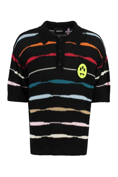 Shop Barrow Short Sleeve Polo Shirt In Black