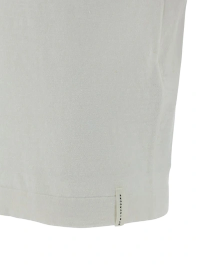 Shop Brooksfield Polo Shirts In Off White