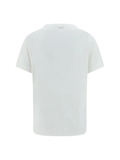 Shop Brunello Cucinelli T-shirts In Bianco