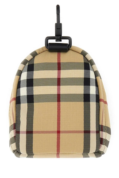 Shop Burberry Key Tag In Checked
