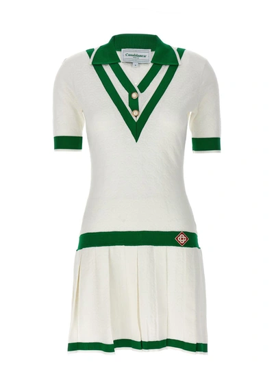 Shop Casablanca 'tennis' Mini Dress In White