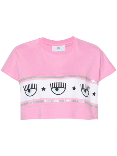 Shop Chiara Ferragni T-shirts And Polos In Pink