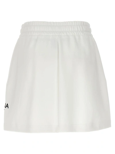 Shop Dolce & Gabbana Logo Patch Skirt In White