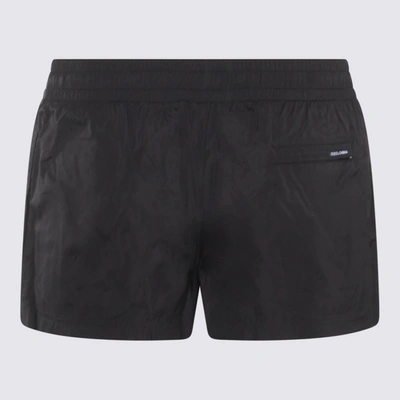 Shop Dolce & Gabbana Black Short In Dg Nero Fdo.nero