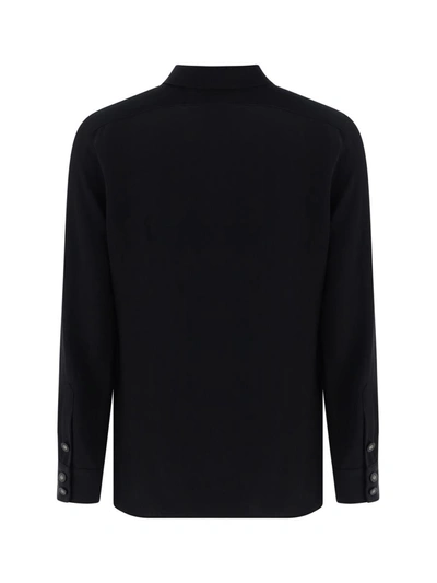 Shop Giorgio Armani Shirts In Black Beauty