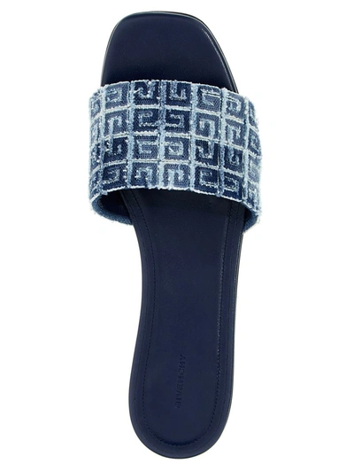Shop Givenchy '4g' Sandals In Blue
