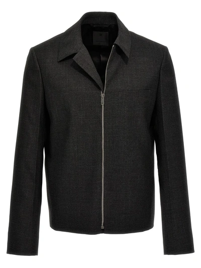Givenchy Men Structured Blouson In Gray