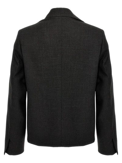 Shop Givenchy Structured Blouson In Gray
