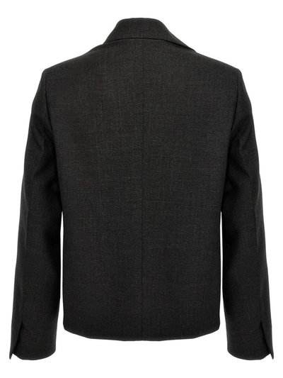 Givenchy Men Structured Blouson In Gray