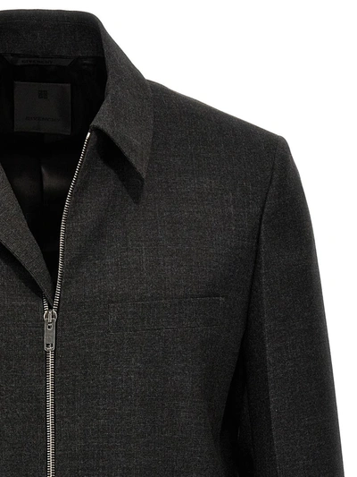 Givenchy Men Structured Blouson In Gray