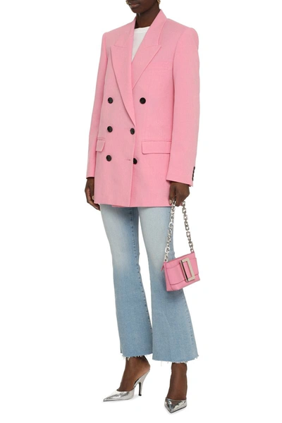 Shop Isabel Marant Viscose-cotton Blend Blazer In Pink