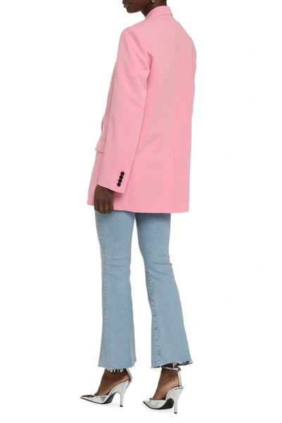 Shop Isabel Marant Viscose-cotton Blend Blazer In Pink