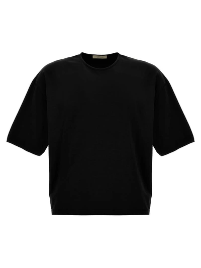Shop Lemaire Mercerized Cotton T-shirt In Black