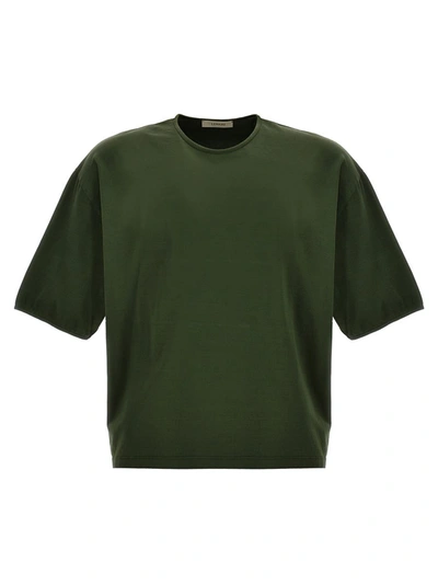 Shop Lemaire Mercerized Cotton T-shirt In Green