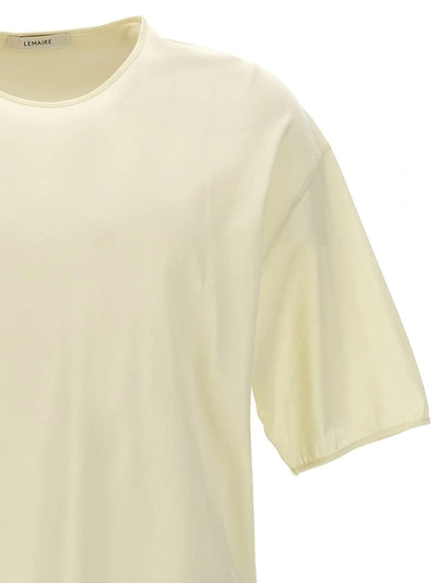 Shop Lemaire Mercerized Cotton T-shirt In Yellow
