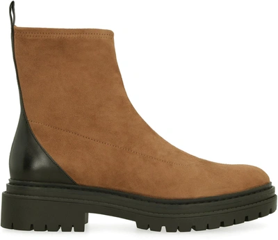 Shop Michael Michael Kors Michael Kors Eco-suede Ankle Boots In Brown