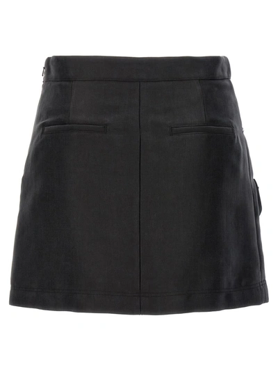 Shop Moschino Cargo Mini Skirt In Black