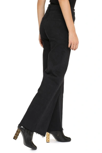 Shop Mother The Tomcat Roller Straight Leg Jeans In Black