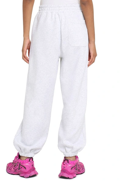Shop Msgm Embellished Sweatpants In Grey