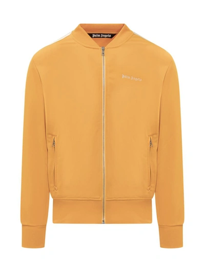 Shop Palm Angels Logo Track Sweatshirt In Orange