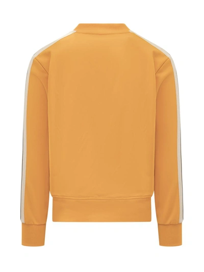 Shop Palm Angels Logo Track Sweatshirt In Orange