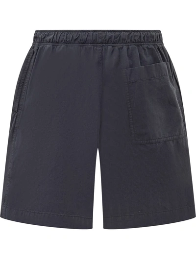 Shop Palm Angels Classic Shorts With Logo In Blue