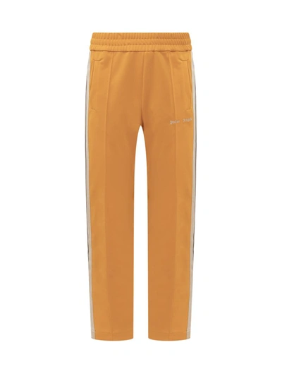 Shop Palm Angels Track Logo Pants In Orange
