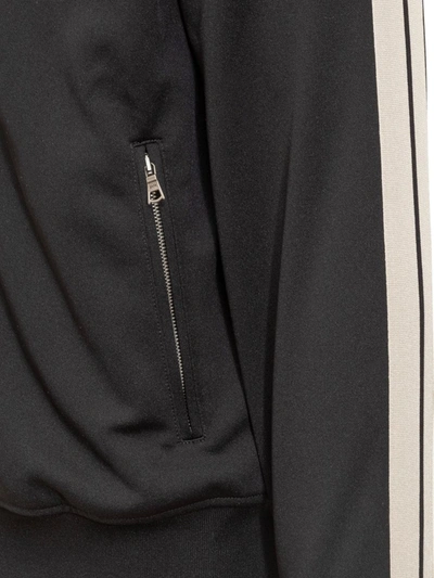 Shop Palm Angels Monogram Track Sweatshirt In Black