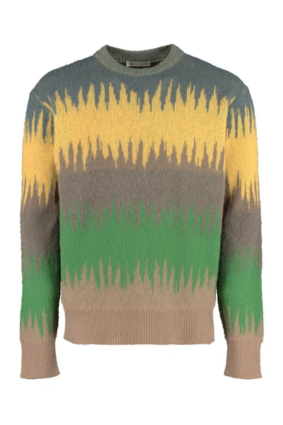 Shop Piacenza Cashmere Crew-neck Wool Sweater In Multicolor