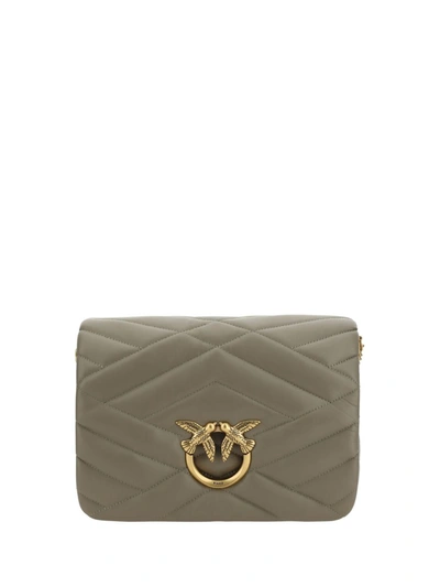 Shop Pinko Shoulder Bags In Noce-antique Gold