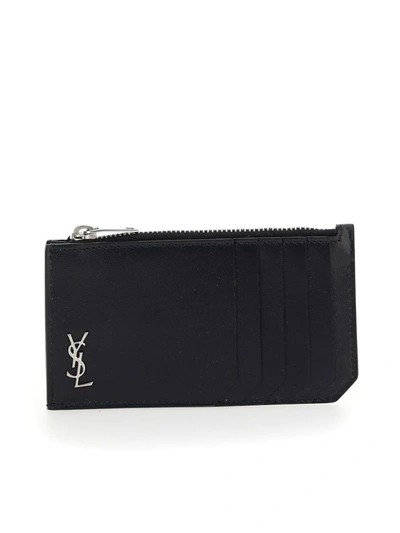 Shop Saint Laurent Wallets In Nero