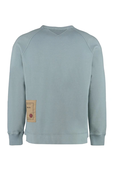 Shop Ten C Cotton Crew-neck Sweatshirt In Grey