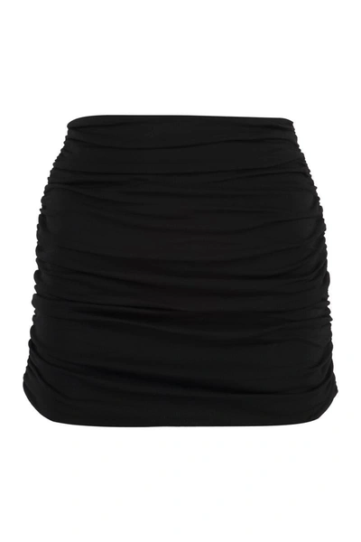 Shop Tory Burch Jersey Stretch Skirt In Black