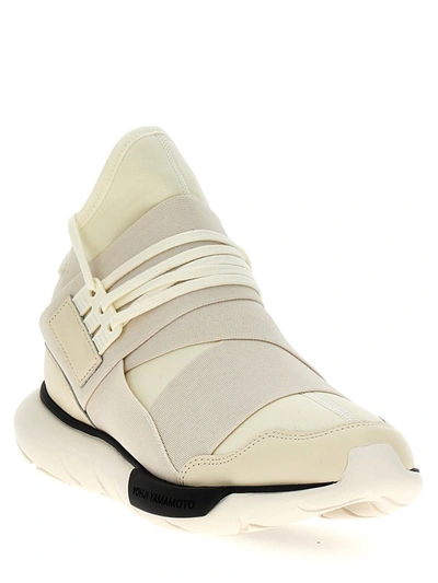 Shop Y-3 Adidas 'qasa' Sneakers In White