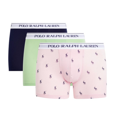 Shop Polo Ralph Lauren Stretch-cotton Low-rise Briefs (pack Of 3) In Multi